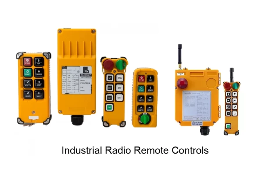 Industrial radio remote controls
