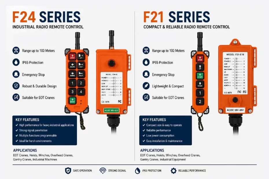 Best Radio Remote Control for EOT Crane in India
